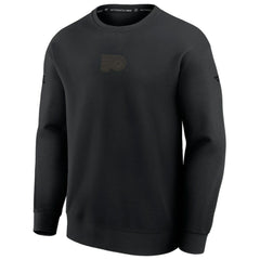 NHL Philadelphia Flyers Fanatics Authentic Pro Road Tri-Blend Sweatshirt - Black