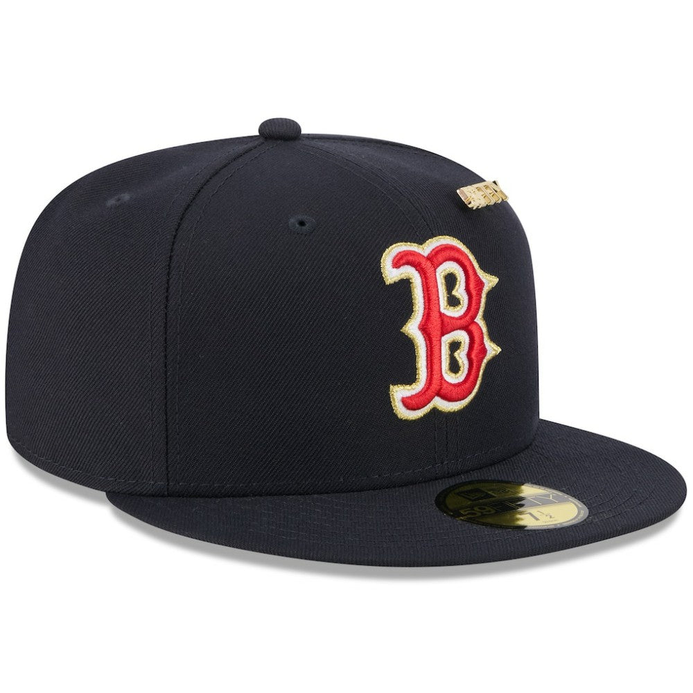 Boston Red Sox New Era 2025 59FIFTY Day 59FIFTY Fitted Hat with Pins - Navy Hats