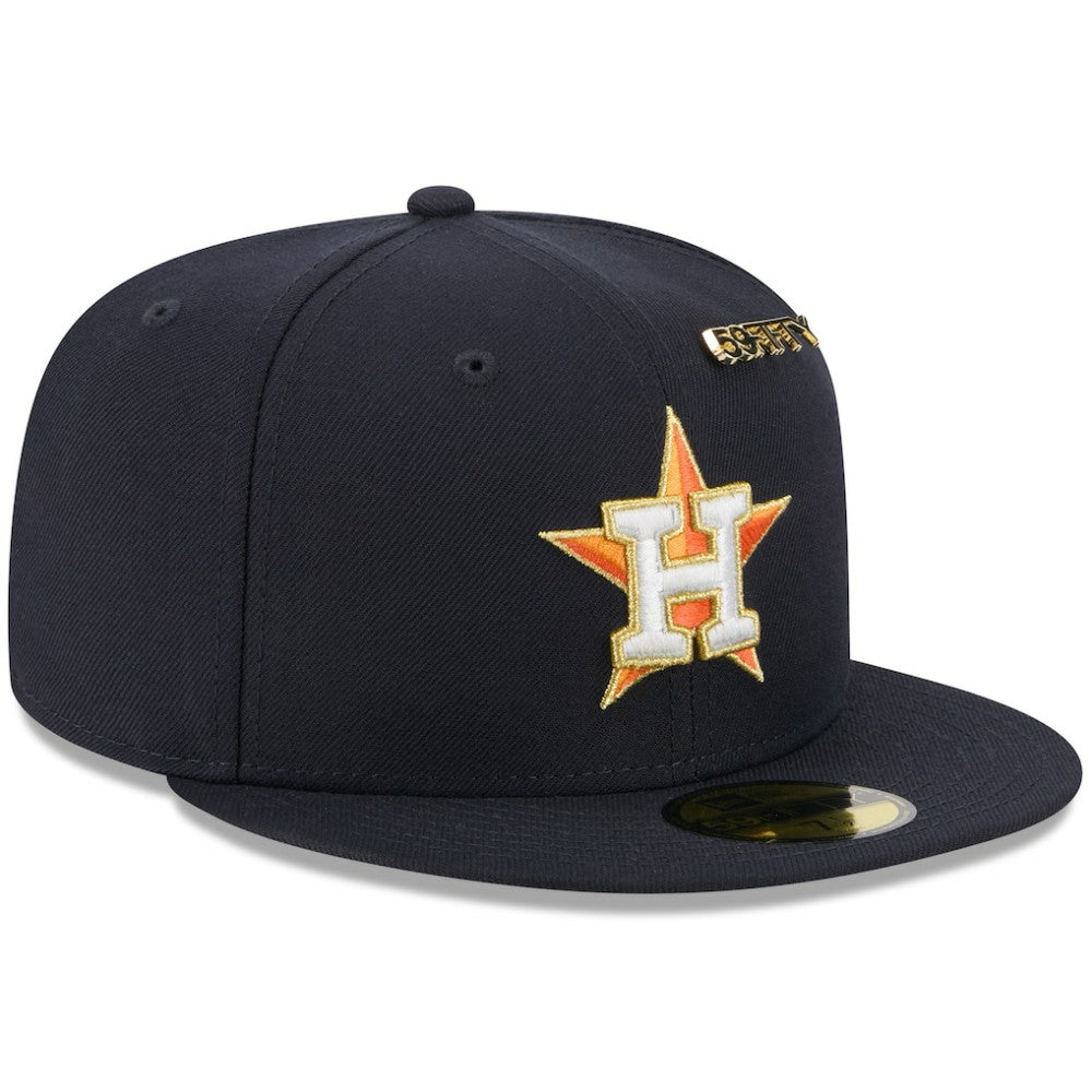 Houston Astros New Era 2025 59FIFTY Day 59FIFTY Fitted Hat with Pins - Navy Hats