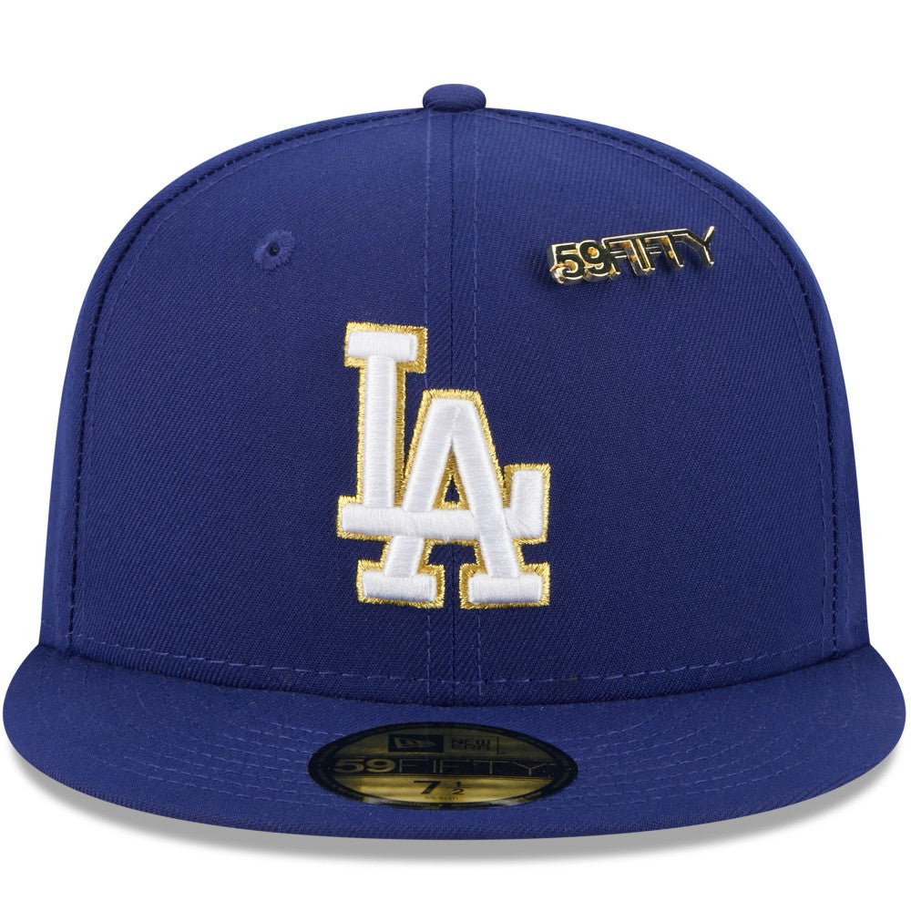Los Angeles Dodgers New Era 2025 59FIFTY Day 59FIFTY Fitted Hat with Pins - Royal Hats