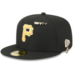 Pittsburgh Pirates New Era 2025 59FIFTY Day 59FIFTY Fitted Hat with Pins - Black Hats