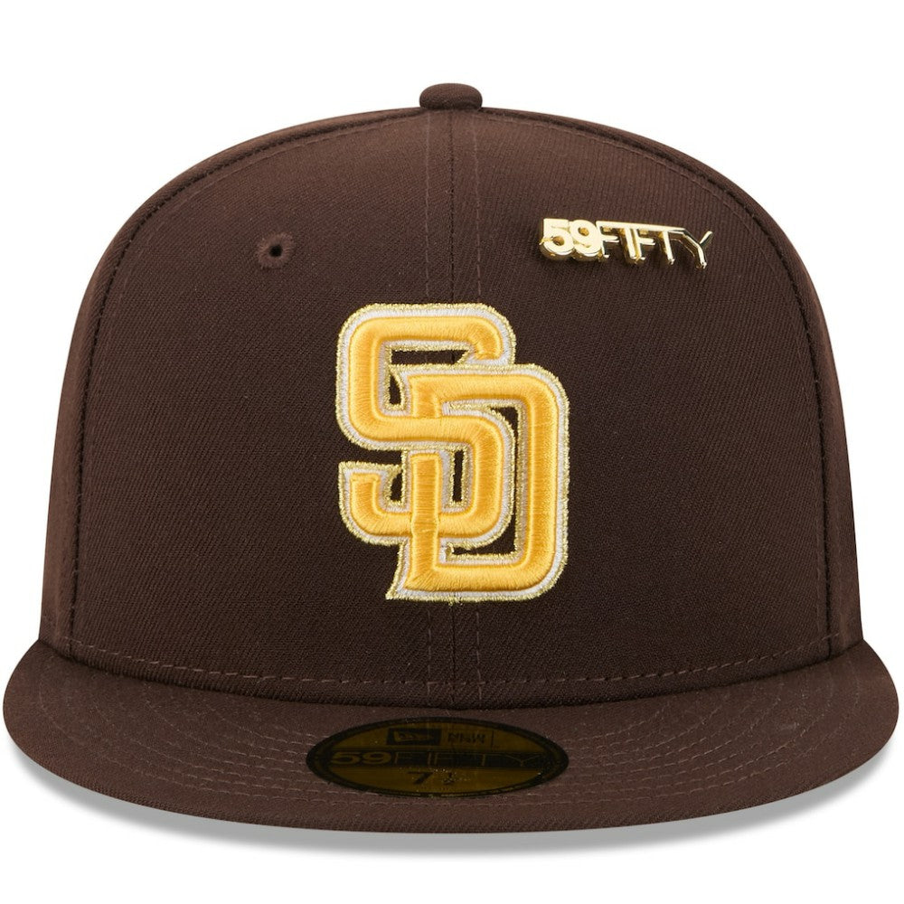 San Diego Padres New Era 2025 59FIFTY Day 59FIFTY Fitted Hat with Pins - Brown Hats