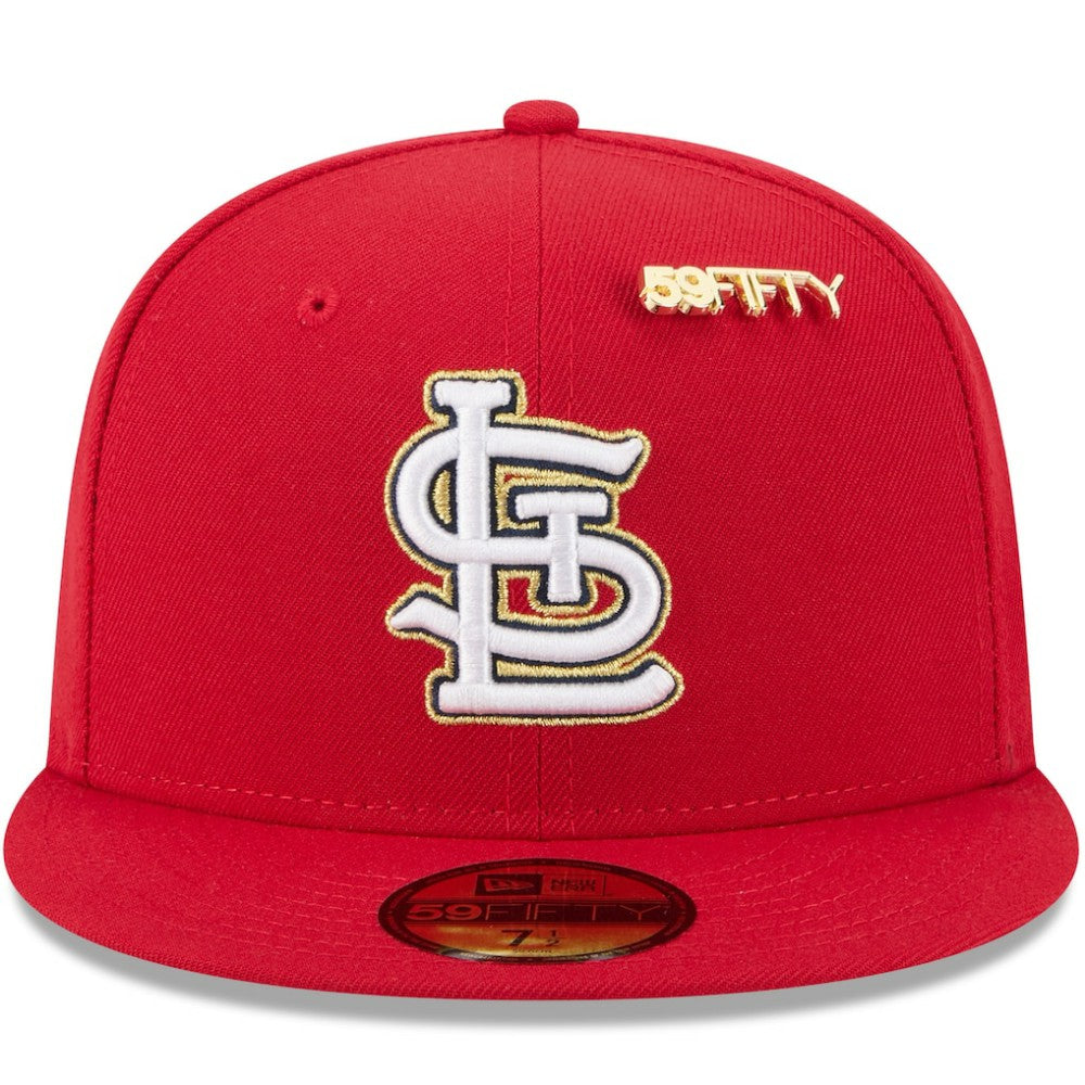 St. Louis Cardinals New Era 2025 59FIFTY Day 59FIFTY Fitted Hat with Pins - Red Hats