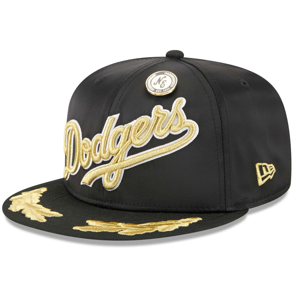 Los Angeles Dodgers New Era 2025 59FIFTY Day Gold Leaf 59FIFTY Fitted Hat - Black Hats