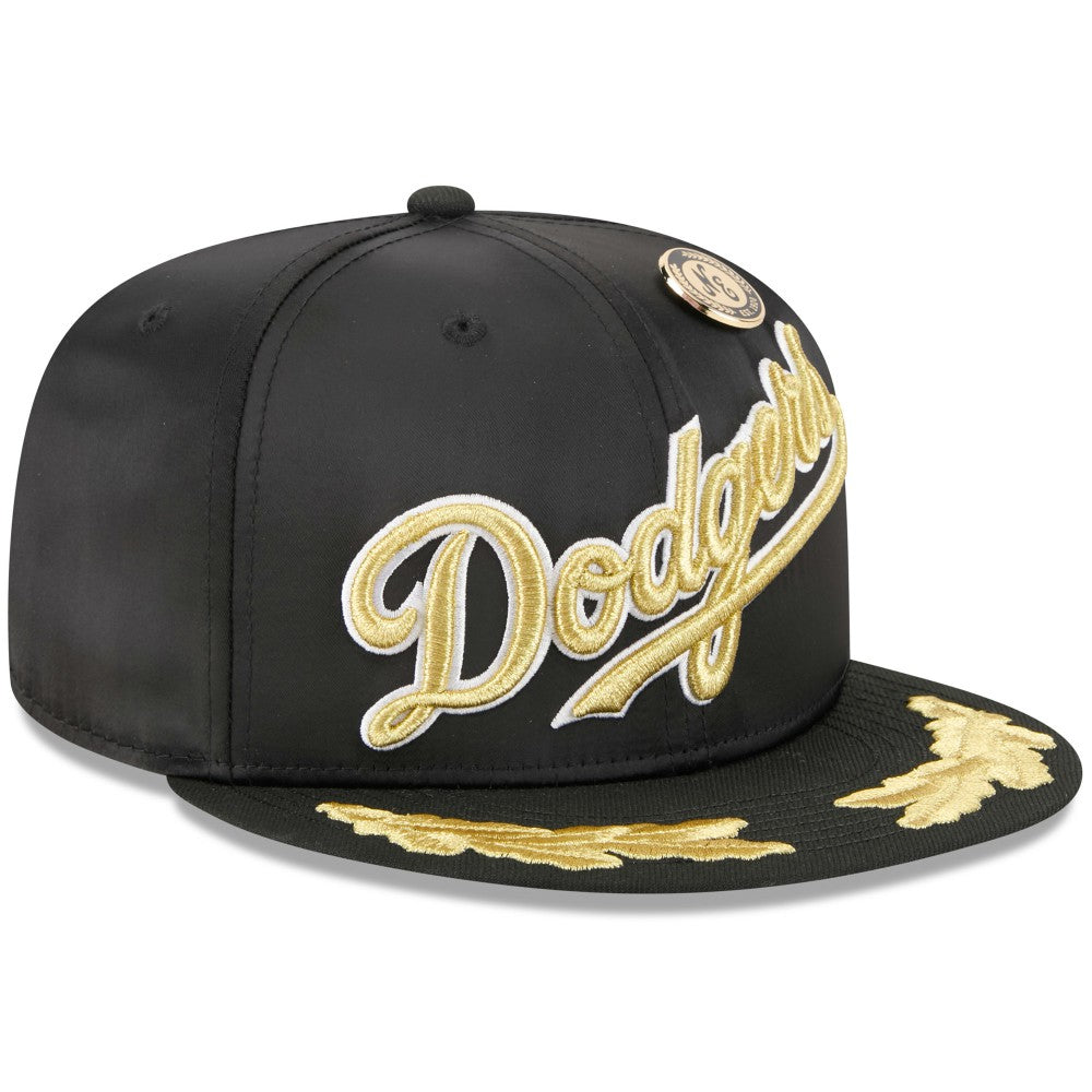 Los Angeles Dodgers New Era 2025 59FIFTY Day Gold Leaf 59FIFTY Fitted Hat - Black Hats