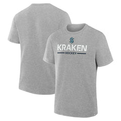 NHL Seattle Kraken Fanatics Authentic Pro Primary T-Shirt - Gray