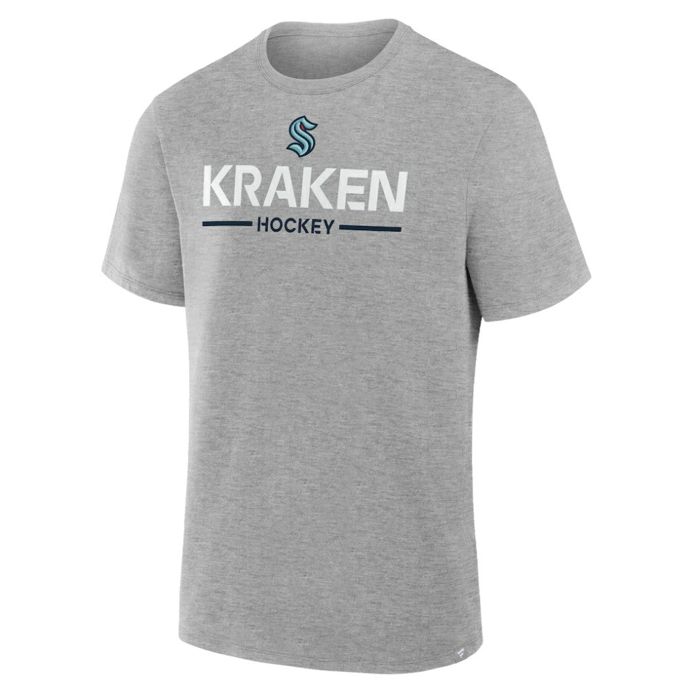NHL Seattle Kraken Fanatics Authentic Pro Primary T-Shirt - Gray