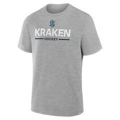 NHL Seattle Kraken Fanatics Authentic Pro Primary T-Shirt - Gray