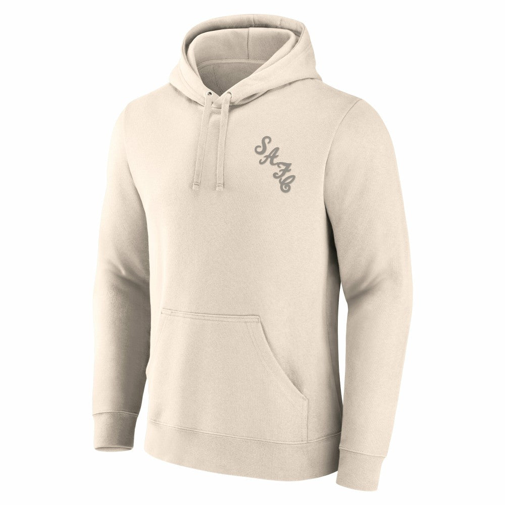 Sunderland Essentials Small Crest Vintage Logo Overhead Hoodie / Whitecap Gray / Mens shop