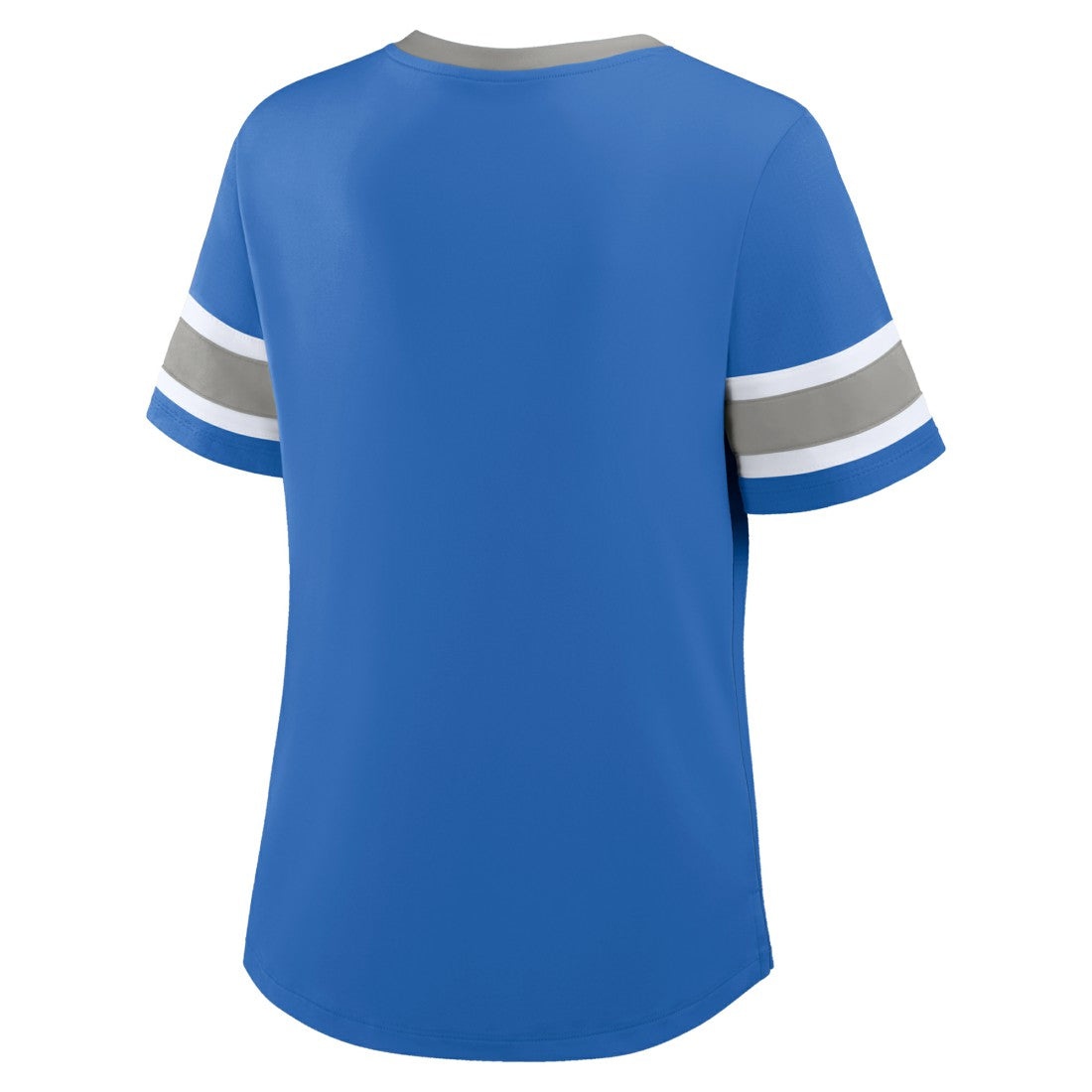 Detroit Lions Women's Redzone Draw Play Athena Lace-Up T-Shirt Blue