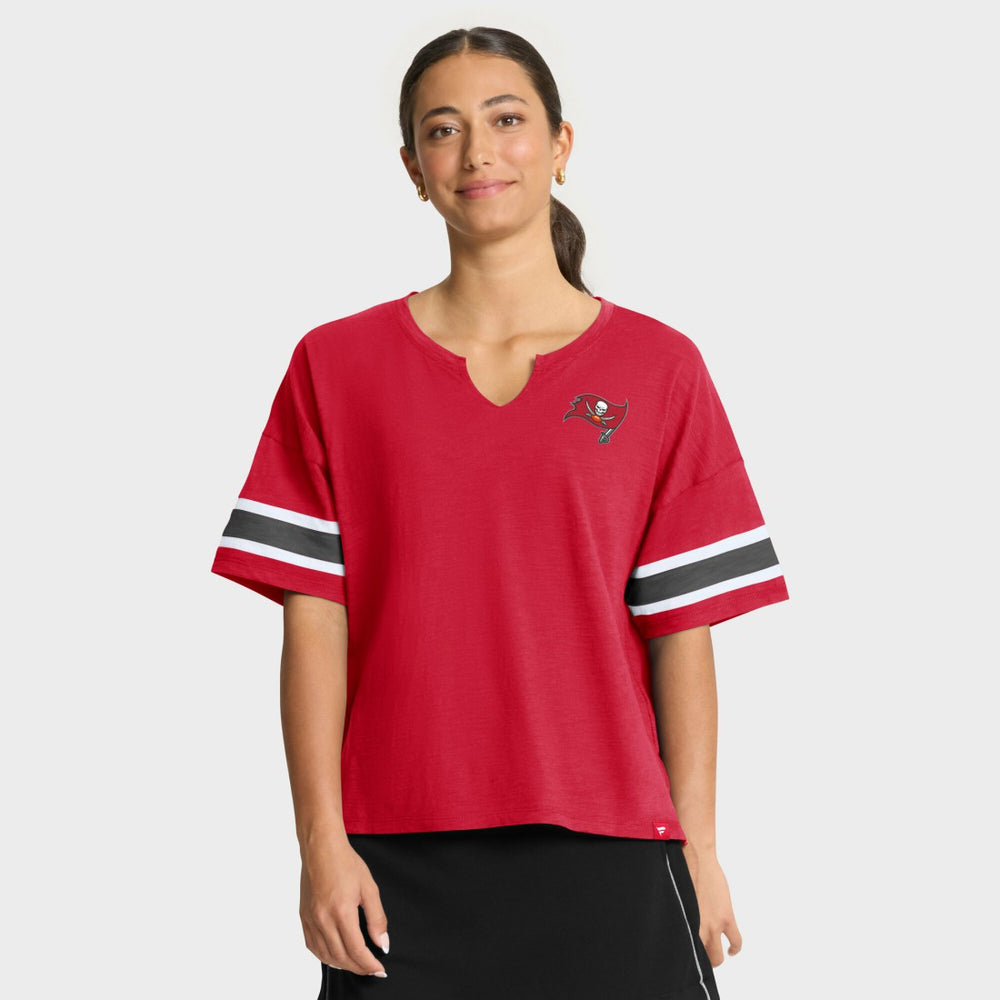 Tampa Bay Buccaneers Women's Redzone Curl Route T-Shirt Red