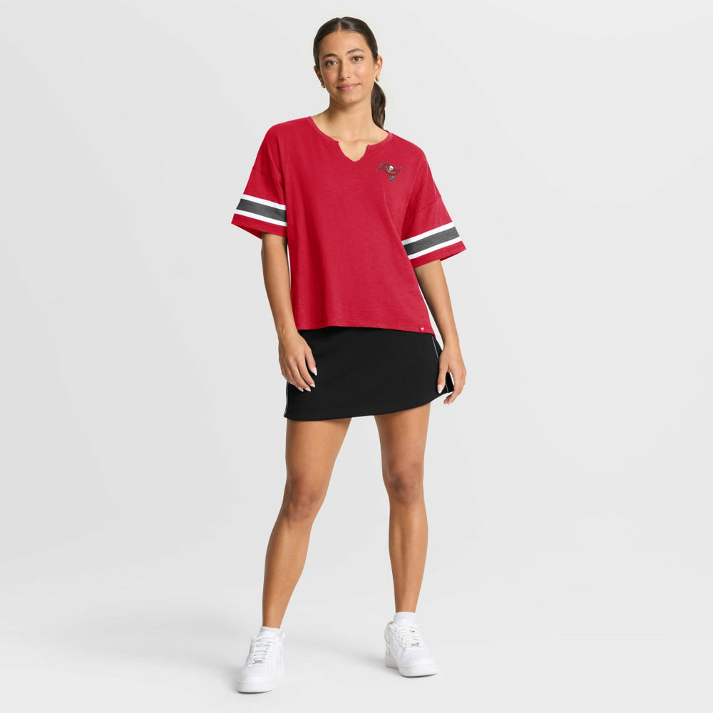 Tampa Bay Buccaneers Women's Redzone Curl Route T-Shirt Red
