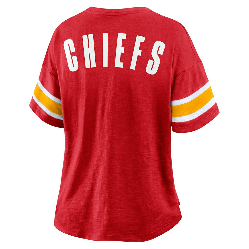 Kansas City Chiefs Women's Redzone Curl Route T-Shirt Red