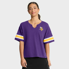 Minnesota Vikings Women's Redzone Curl Route T-Shirt Purple
