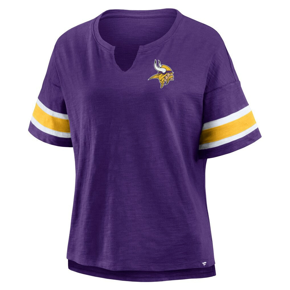 Minnesota Vikings Women's Redzone Curl Route T-Shirt Purple