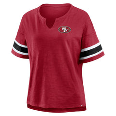 San Francisco 49ers Women's Redzone Curl Route T-Shirt Scarlet