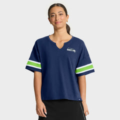 Seattle Seahawks Women's Redzone Curl Route T-Shirt College Navy