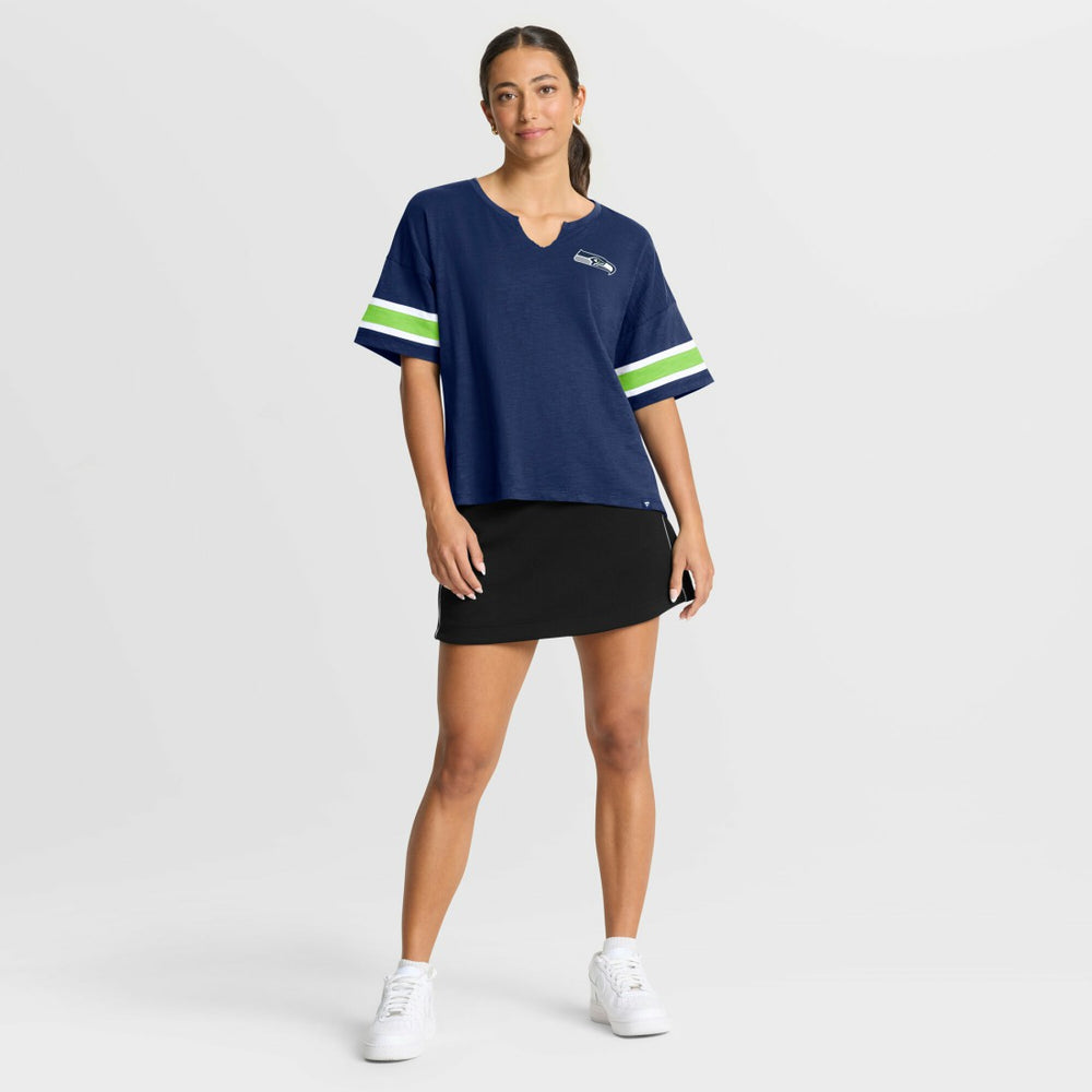 Seattle Seahawks Women's Redzone Curl Route T-Shirt College Navy