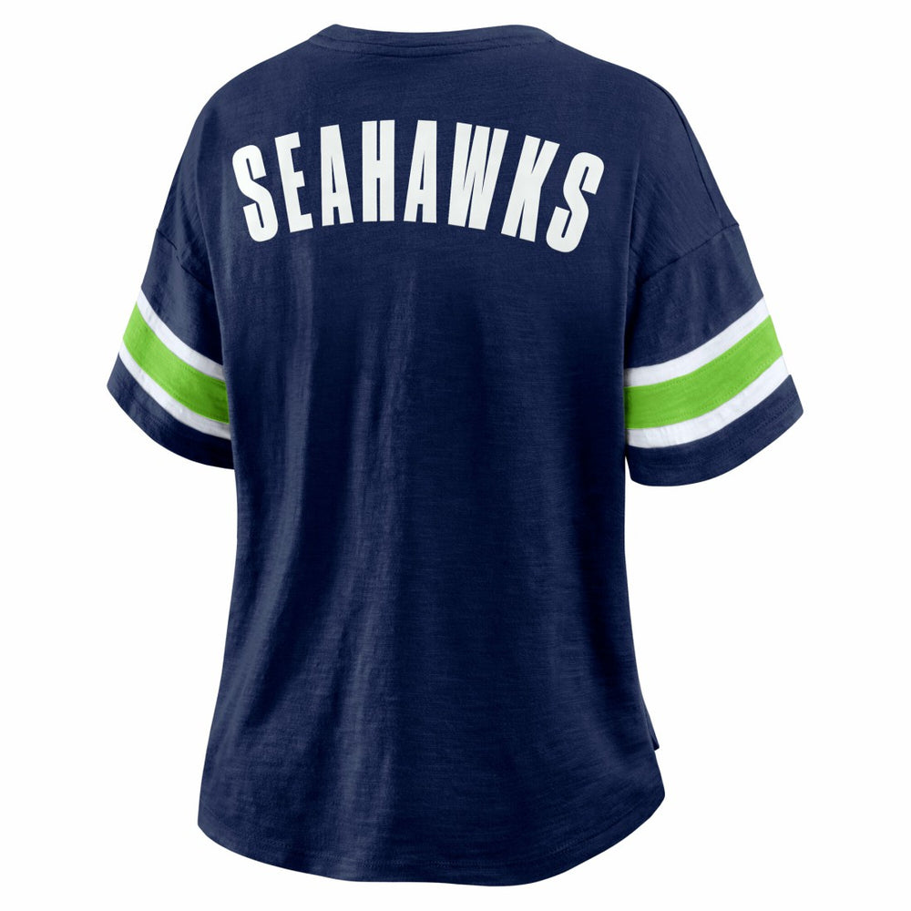 Seattle Seahawks Women's Redzone Curl Route T-Shirt College Navy
