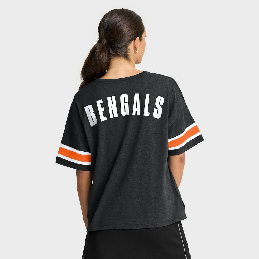 Cincinnati Bengals Women's Redzone Curl Route T-Shirt Black