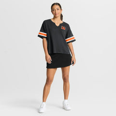 Cincinnati Bengals Women's Redzone Curl Route T-Shirt Black