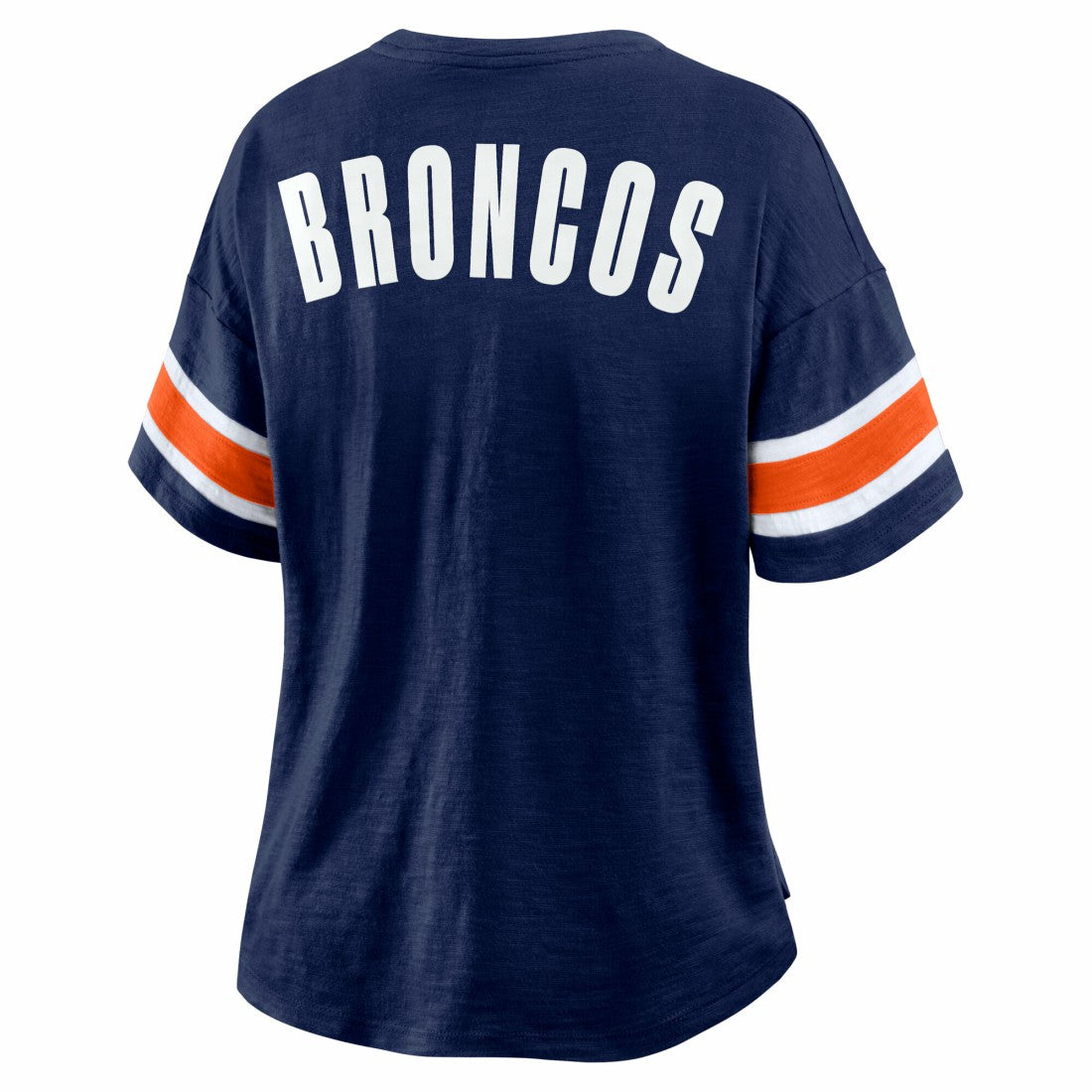 Denver Broncos Women's Redzone Curl Route T-Shirt Navy
