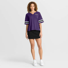 Baltimore Ravens Women's Redzone Curl Route T-Shirt Purple