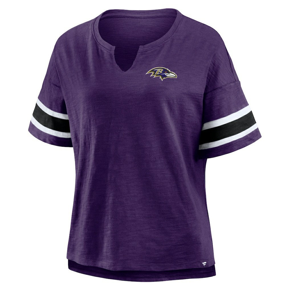 Baltimore Ravens Women's Redzone Curl Route T-Shirt Purple