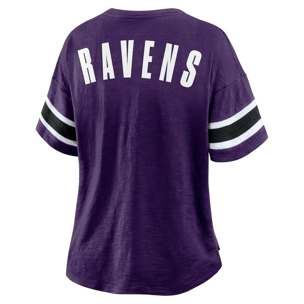 Baltimore Ravens Women's Redzone Curl Route T-Shirt Purple
