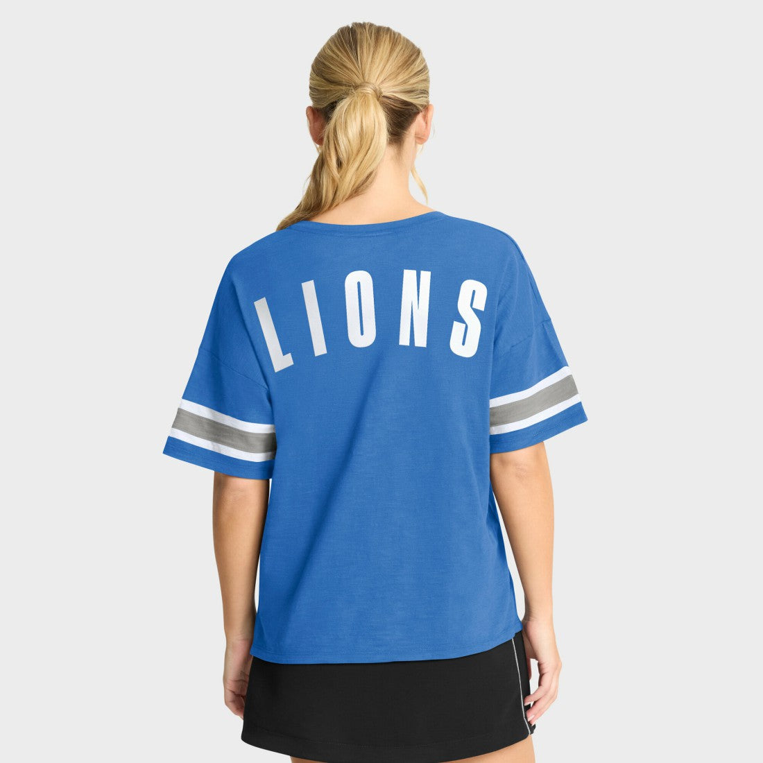 Detroit Lions Women's Redzone Curl Route T-Shirt Blue