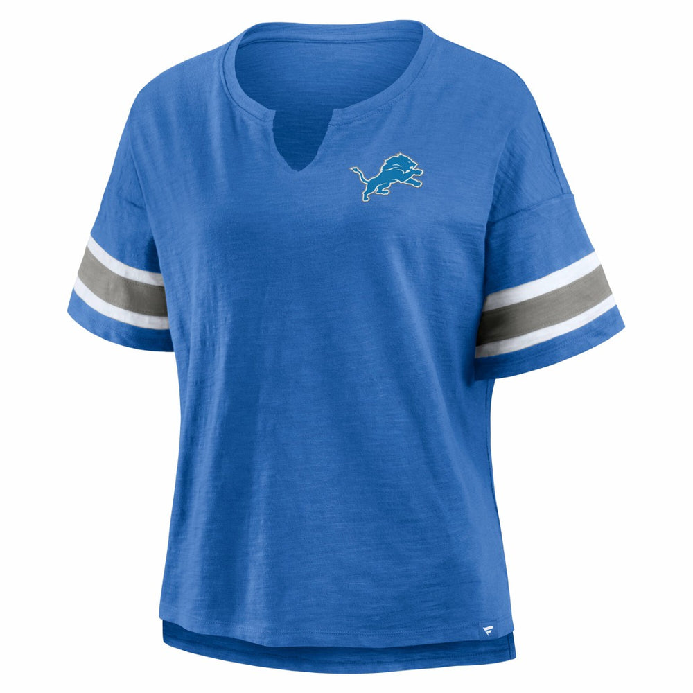 Detroit Lions Women's Redzone Curl Route T-Shirt Blue