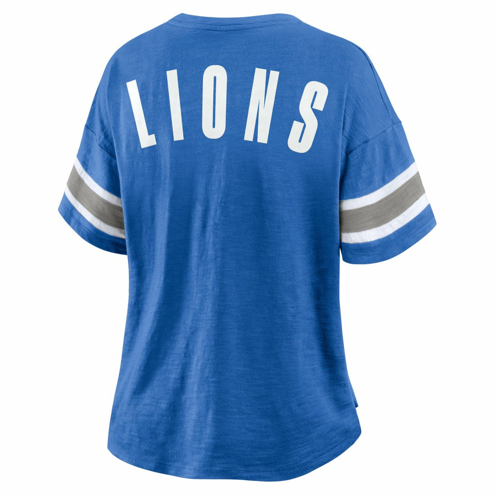 Detroit Lions Women's Redzone Curl Route T-Shirt Blue