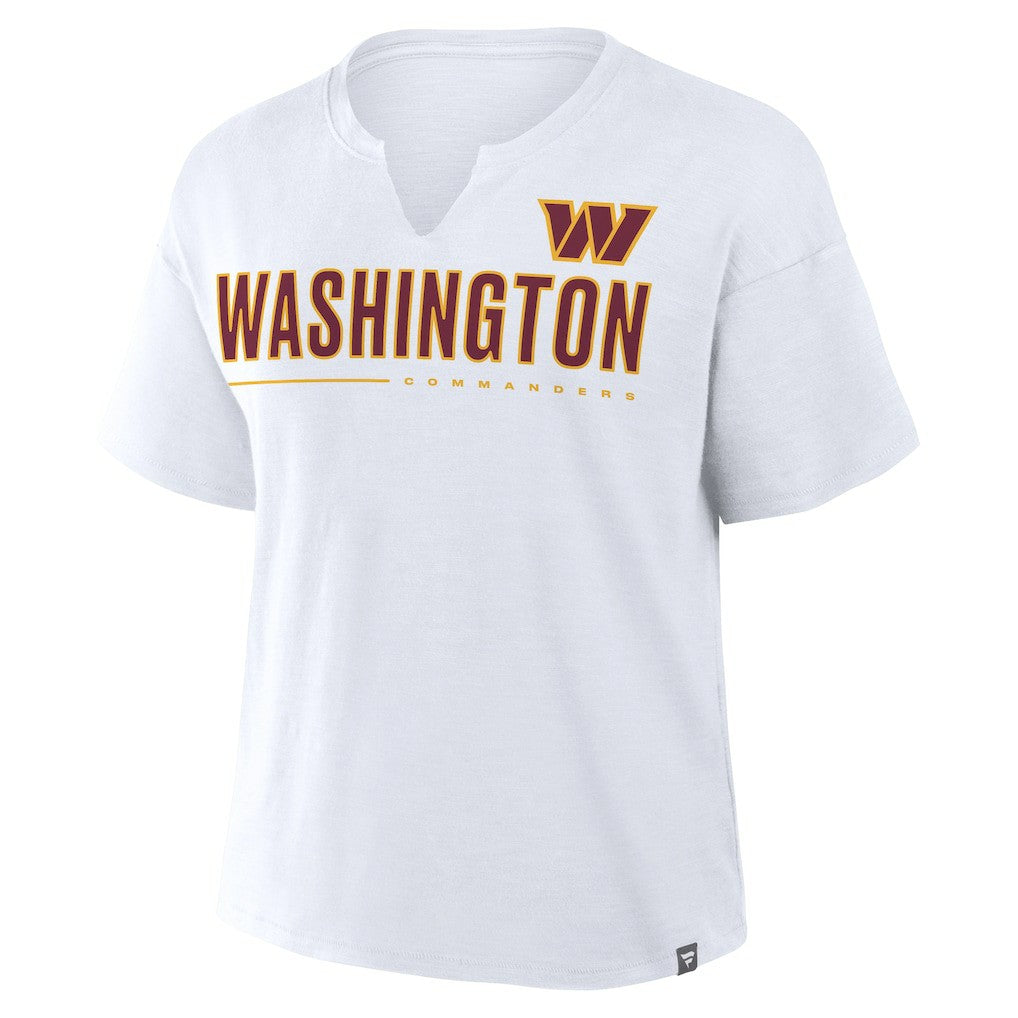 Washington Commanders Women's Redzone Slub Boxy T-Shirt White