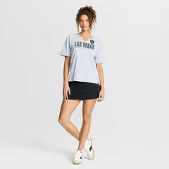 Las Vegas Raiders Women's Redzone Slub Boxy T-Shirt White