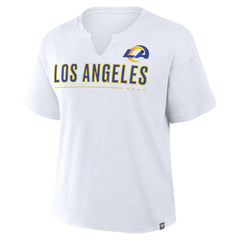 Los Angeles Rams Women's Redzone Slub Boxy T-Shirt White