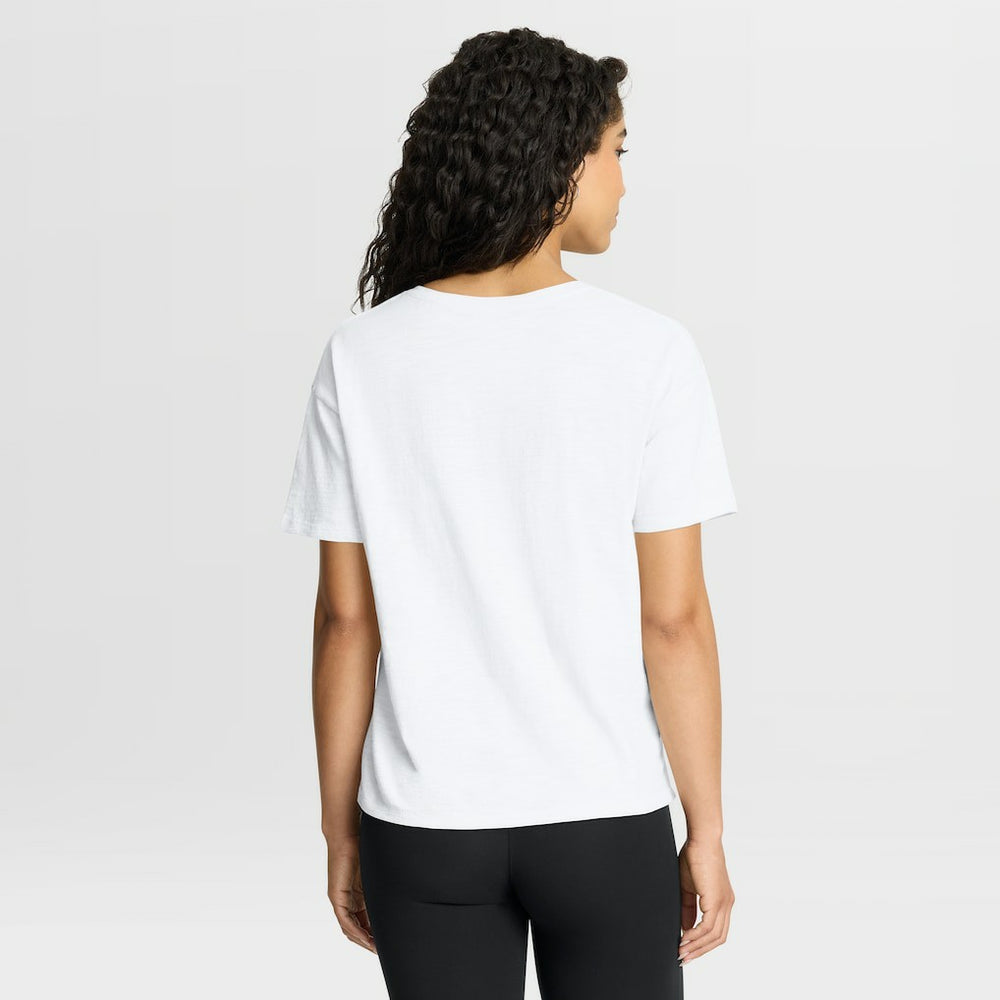 Miami Dolphins Women's Redzone Slub Boxy T-Shirt White