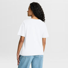 Minnesota Vikings Women's Redzone Slub Boxy T-Shirt White