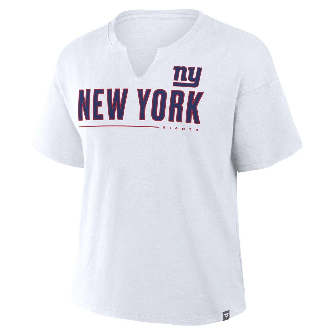 New York Giants Women's Redzone Slub Boxy T-Shirt White