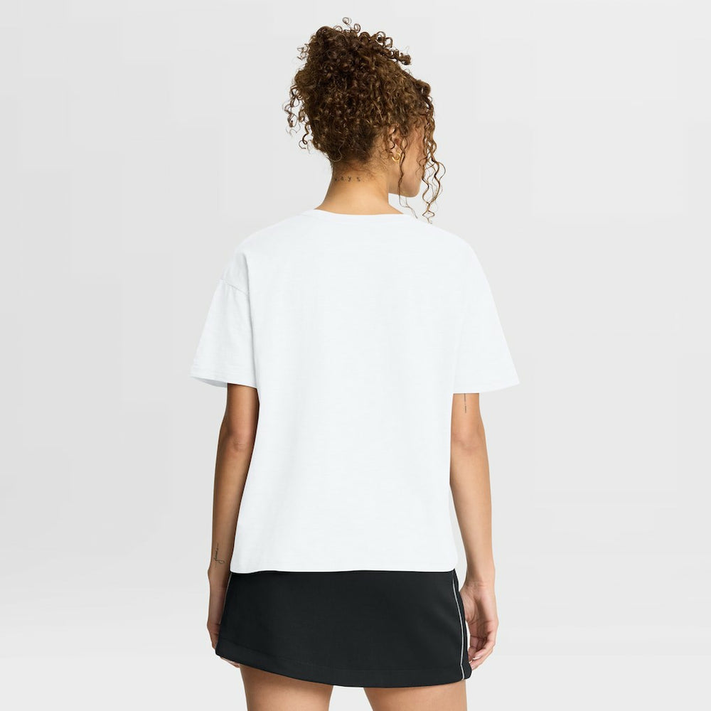 San Francisco 49ers Women's Redzone Slub Boxy T-Shirt White