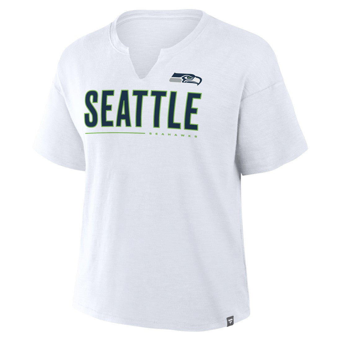 Seattle Seahawks Women's Redzone Slub Boxy T-Shirt White