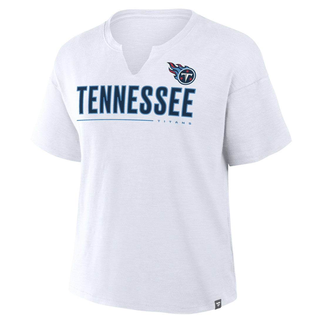 Tennessee Titans Women's Redzone Slub Boxy T-Shirt White
