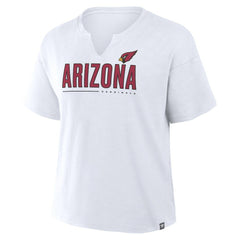 Arizona Cardinals Women's Redzone Slub Boxy T-Shirt White