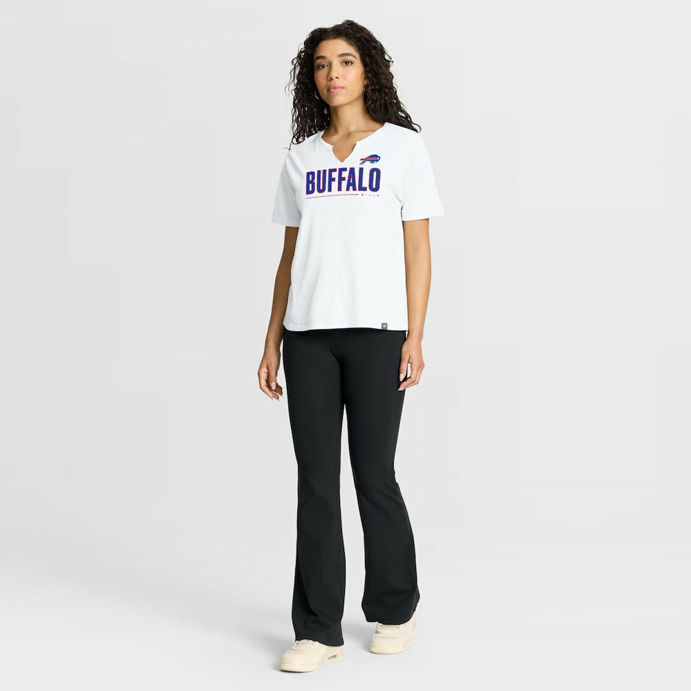 Buffalo Bills Women's Redzone Slub Boxy T-Shirt White
