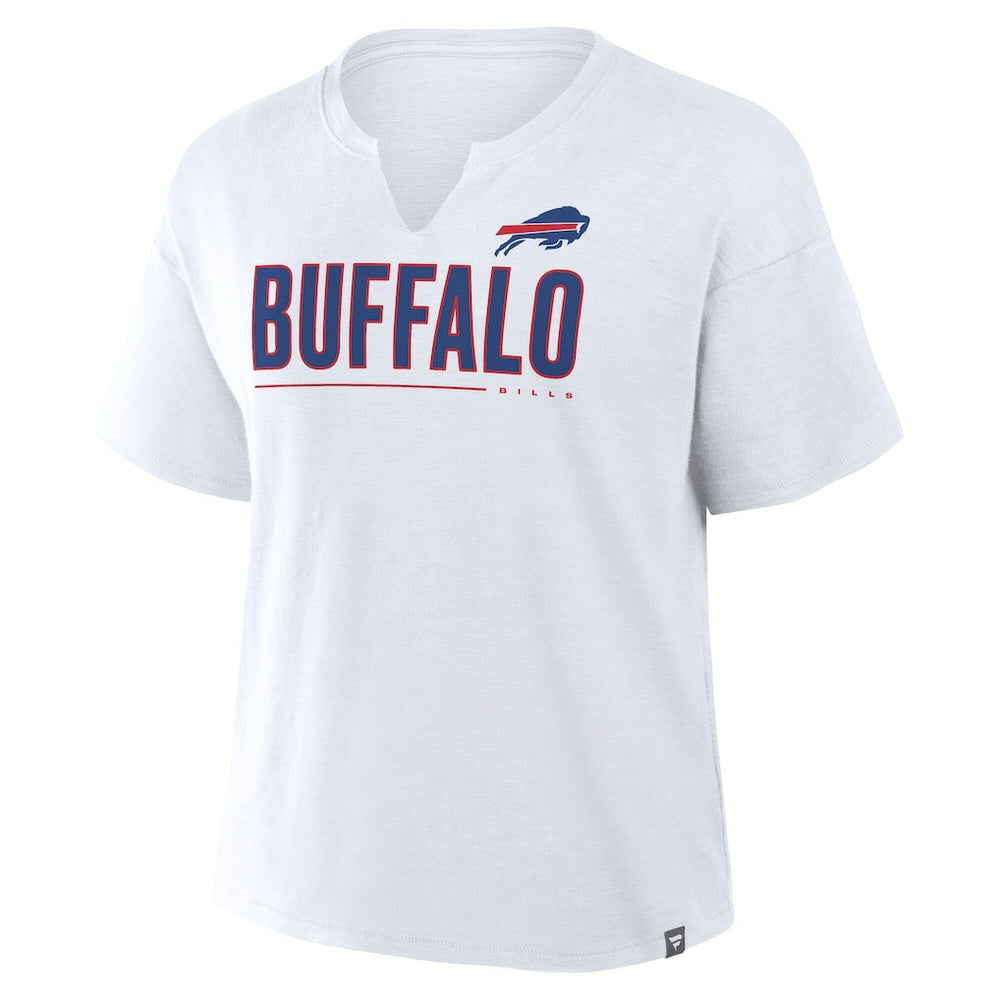Buffalo Bills Women's Redzone Slub Boxy T-Shirt White