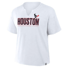 Houston Texans Women's Redzone Slub Boxy T-Shirt White