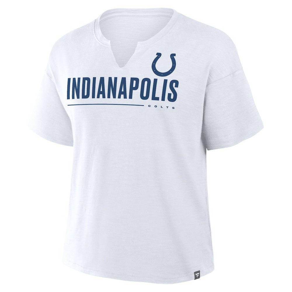 Indianapolis Colts Women's Redzone Slub Boxy T-Shirt White