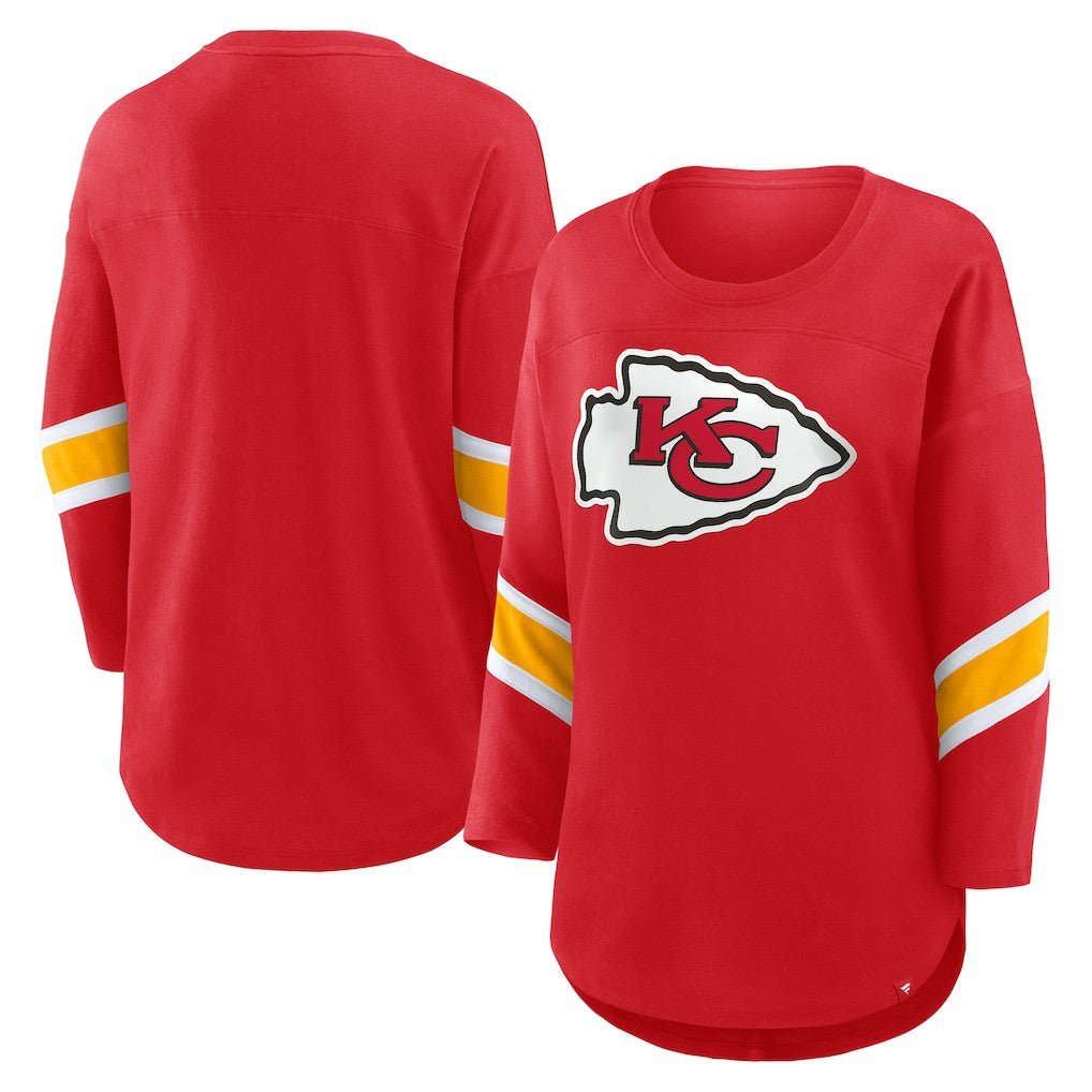 Kansas City Chiefs Women's Redzone 3/4-Sleeve T-Shirt Red