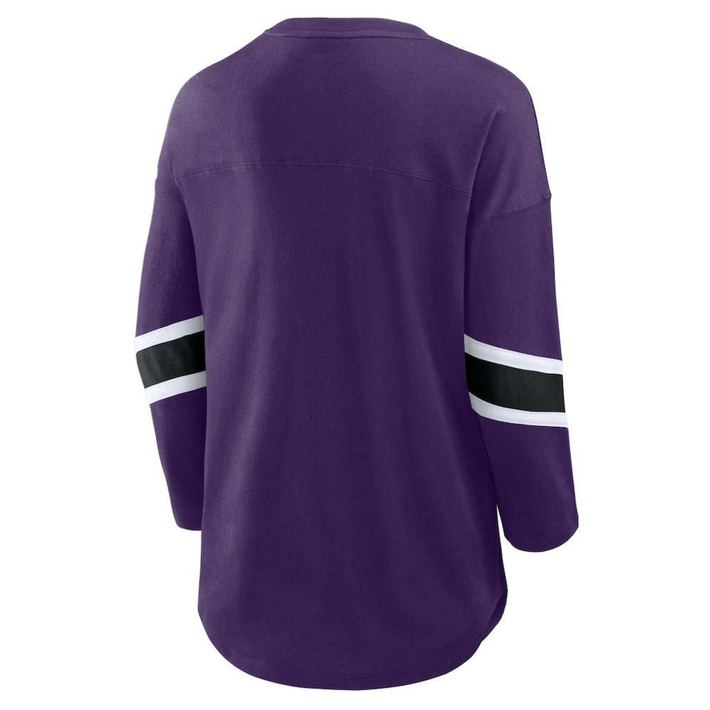 Baltimore Ravens Women's Redzone 3/4-Sleeve T-Shirt Purple