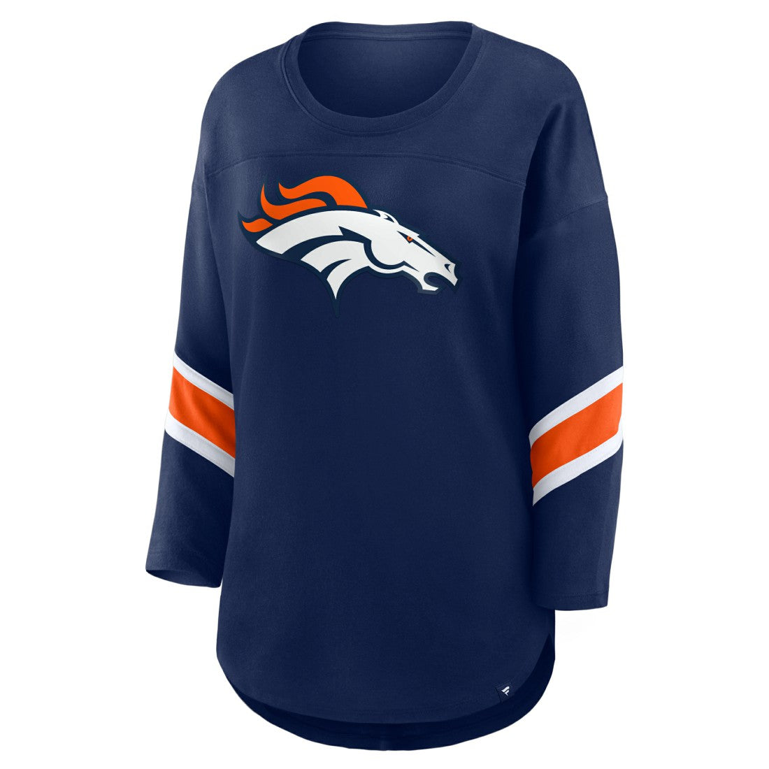 Denver Broncos Women's Redzone 3/4-Sleeve T-Shirt Navy