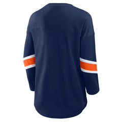Denver Broncos Women's Redzone 3/4-Sleeve T-Shirt Navy